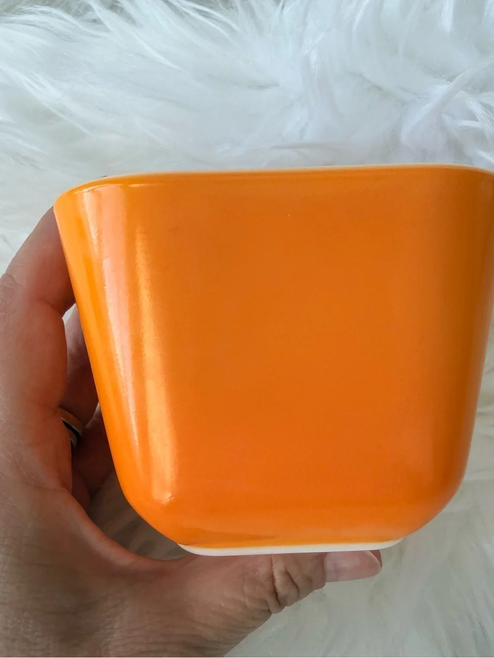 Vintage Pyrex 501-B Orange Fridgie 1.5 Cup Refrigerator Dish 501-C Lid